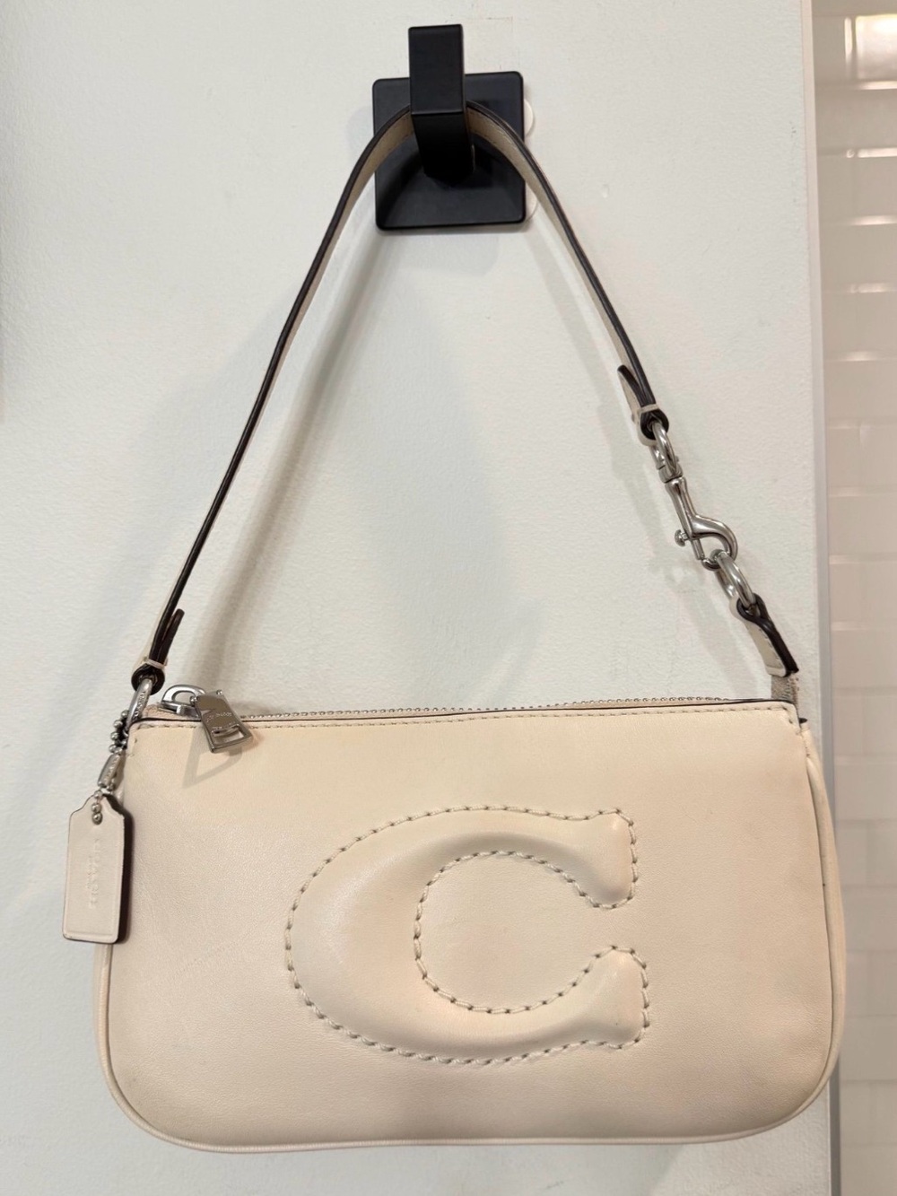 Coach Nolita Leather Shoulder Bag with Embossed 'C'
